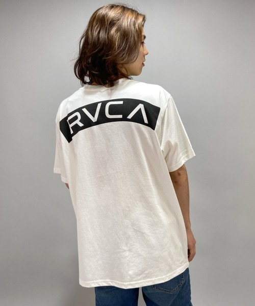 RVCA（ルーカ）の「RVCA/ルーカ　バックプリントTシャツ　BA041-251（Tシャツ/カットソー・メンズ・モスグリーン/ホワイト/ブラック/ブラウン・L/S/M）」の22枚目の写真