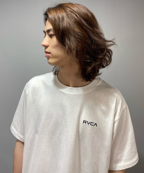 RVCA（ルーカ）の「RVCA/ルーカ　バックプリントTシャツ　BA041-251（Tシャツ/カットソー・メンズ・モスグリーン/ホワイト/ブラック/ブラウン・L/S/M）」の20枚目の写真