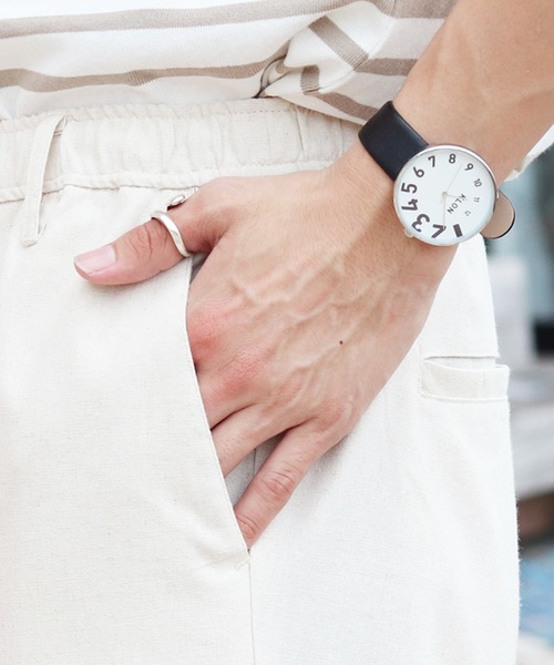 PairPair（ペアペア）の「リネンワイドアンクルパンツ(セットアップ)（その他パンツ・メンズ・アイボリー/ブルーグレー・FREE）」の20枚目の写真