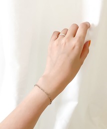 THEATER（シアター）の「THEATER シアター チェーンフラットエリップスブレスレット（ブレスレット）」