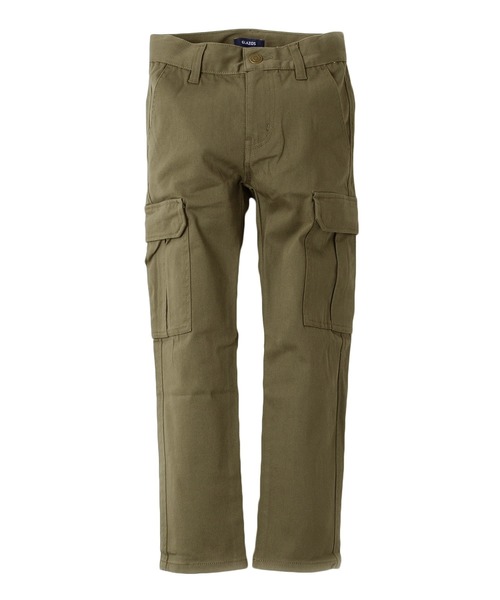 GLAZOS（グラソス）の「[スリム]ストレッチツイル・カーゴパンツ（カーゴパンツ・キッズ・ブラック/ベージュ/カーキ・130cm/140cm/150cm/160cm）」の4枚目の写真