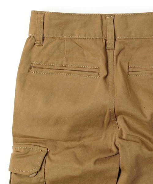 GLAZOS（グラソス）の「[スリム]ストレッチツイル・カーゴパンツ（カーゴパンツ・キッズ・ブラック/ベージュ/カーキ・130cm/140cm/150cm/160cm）」の14枚目の写真