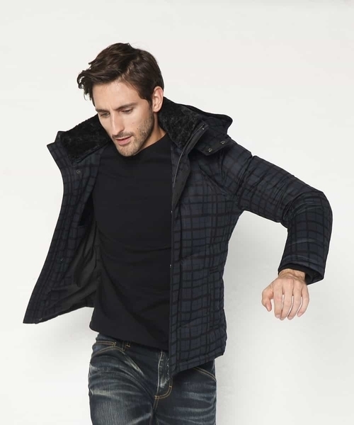 MICHEL KLEIN HOMME   （ミッシェルクランオム）の「ダウンブルゾン（MOET）（ダウンジャケット/コート・メンズ・ネイビー/ボルドー・MEDIUM/LARGE/X-LARGE）」の11枚目の写真