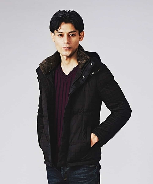 MICHEL KLEIN HOMME   （ミッシェルクランオム）の「ダウンブルゾン（MOET）（ダウンジャケット/コート・メンズ・ネイビー/ボルドー・MEDIUM/LARGE/X-LARGE）」の12枚目の写真