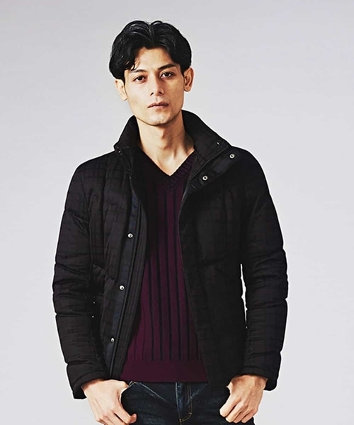 MICHEL KLEIN HOMME   （ミッシェルクランオム）の「ダウンブルゾン（MOET）（ダウンジャケット/コート・メンズ・ネイビー/ボルドー・MEDIUM/LARGE/X-LARGE）」の17枚目の写真