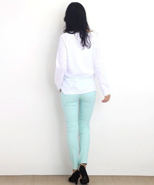 Amulet（アミュレット）の「スキニーパンツ（その他パンツ・レディース・ブラック/コーラル/ミント/ピンクベージュ・L/M/XL）」の10枚目の写真