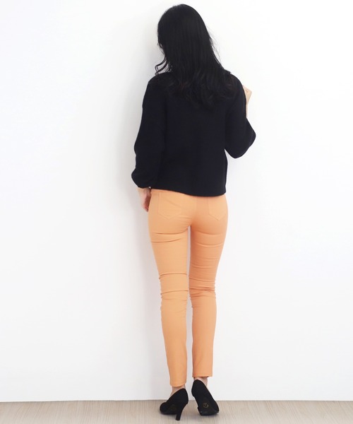 Amulet（アミュレット）の「スキニーパンツ（その他パンツ・レディース・ブラック/コーラル/ミント/ピンクベージュ・L/M/XL）」の11枚目の写真