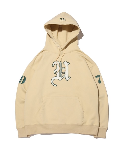 UGG@mos アグ ロゴ ワッペン フーディー /Mサイズ クリーム ベージュ UGG（アグ）の「UGG@mos アグ ロゴ ワッペン フーディー