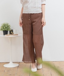 Mysa&Liina | シフォンセミフレアシアーパンツ(その他パンツ)