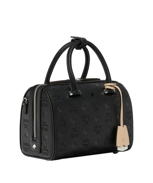 MCM（エムシーエム）の「MCM/エムシーエム/〈エッセンシャル〉 ボストンバッグ モノグラムレザー（ボストンバッグ・レディース・ブラック/レッド・FREE）」の6枚目の写真