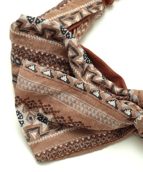 チチカカ(チチカカ)の「キカストライプリボンヘアバンド(ヘアバンド・レディース・ベージュ/ネイビー/オフホワイト・FREE)」の11枚目の写真