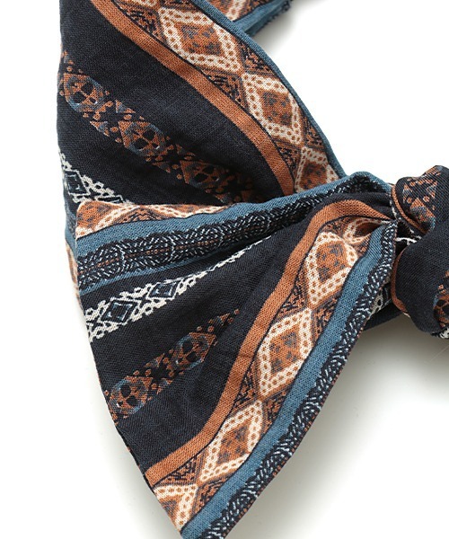 チチカカ(チチカカ)の「キカストライプリボンヘアバンド(ヘアバンド・レディース・ベージュ/ネイビー/オフホワイト・FREE)」の12枚目の写真