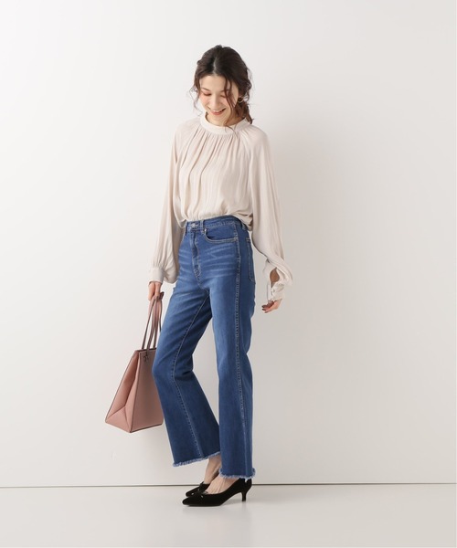 Simplicite(サンプリシテ)の「《追加》デニムフレアPT◆(デニムパンツ・レディース・ブラック/ブルー系その他・SMALL/MEDIUM)」の5枚目の写真