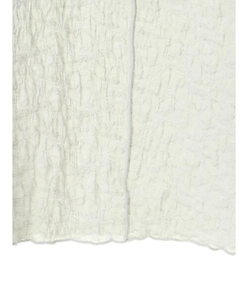 earth music&ecology（アースミュージックアンドエコロジー）の「パワーショルダーレースカットプルオーバー ＊（Tシャツ/カットソー・レディース・ブラック/ベージュ/オフホワイト/ミント・FREE）」の9枚目の写真