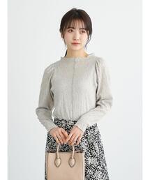 earth music&ecology | パワーショルダーレースカットプルオーバー ＊(Tシャツ/カットソー)