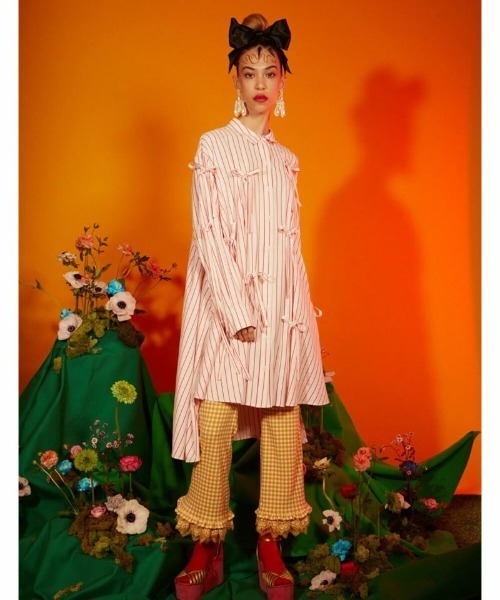 Candy Stripper(キャンディストリッパー)の「MERRY CANDY GINGHAM パンツ(その他パンツ・レディース・ブラック/イエロー/ピンク・2)」の10枚目の写真