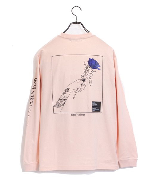 JACKROSE(ジャックローズ)の「JE-アートローズ・LSTEE(Tシャツ/カットソー・メンズ・ホワイト/ブラック/ライム/ライトピンク・M/L)」の4枚目の写真