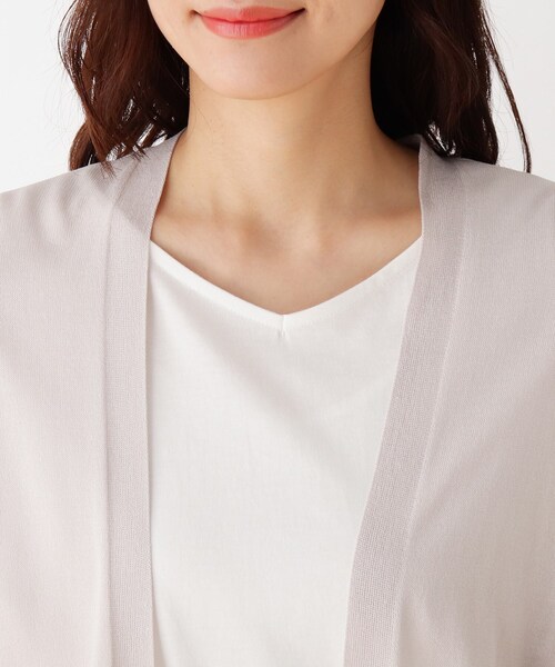 DRESKIP（ドレスキップ）の「◆トッパーカーディガン（カーディガン/ボレロ・レディース・ネイビー/オフホワイト/ライトグリーン/レモンイエロー/グレー・04/03/02）」の13枚目の写真