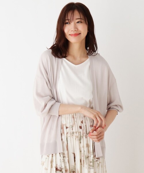 DRESKIP（ドレスキップ）の「◆トッパーカーディガン（カーディガン/ボレロ・レディース・ネイビー/オフホワイト/ライトグリーン/レモンイエロー/グレー・04/03/02）」の18枚目の写真