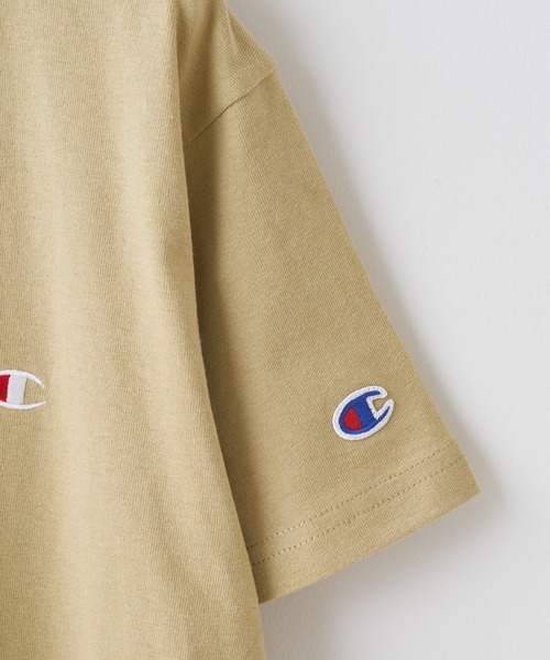 Champion（チャンピオン）の「【KIDS】championクルーネックTee（Tシャツ/カットソー・キッズ・パープル/オレンジ/ブラック/ベージュ/オフホワイト/ライム/グレー・130/140/150/ONE SIZE/100/120/110）」の11枚目の写真