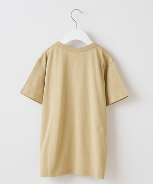 Champion（チャンピオン）の「【KIDS】championクルーネックTee（Tシャツ/カットソー・キッズ・パープル/オレンジ/ブラック/ベージュ/オフホワイト/ライム/グレー・130/140/150/ONE SIZE/100/120/110）」の8枚目の写真