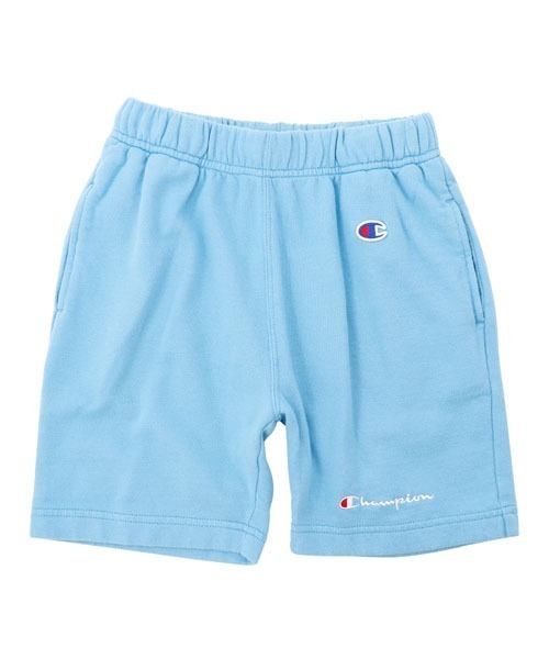Champion(チャンピオン)の「【Champion/チャンピオン】キッズ キャンパス スウェットショーツ(スウェットパンツ・キッズ・オレンジ/ネイビー/グリーン/サックスブルー/チャコール・110/130/140/100/120)」の4枚目の写真