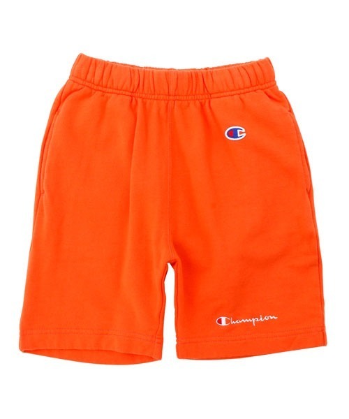 Champion(チャンピオン)の「【Champion/チャンピオン】キッズ キャンパス スウェットショーツ(スウェットパンツ・キッズ・オレンジ/ネイビー/グリーン/サックスブルー/チャコール・110/130/140/100/120)」の5枚目の写真