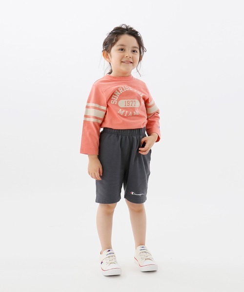 Champion(チャンピオン)の「【Champion/チャンピオン】キッズ キャンパス スウェットショーツ(スウェットパンツ・キッズ・オレンジ/ネイビー/グリーン/サックスブルー/チャコール・110/130/140/100/120)」の15枚目の写真