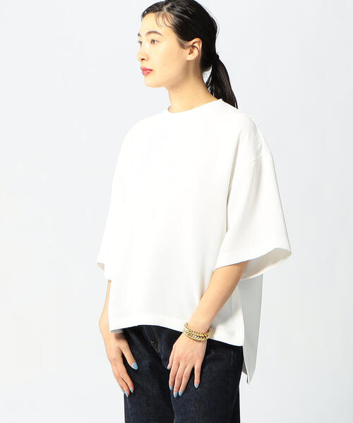 EDITION（エディション）の「【WEB限定】PE Georgette オーバーＴシャツブラウス（シャツ/ブラウス・レディース・ホワイト/ブラック/ベージュ・FREE）」の11枚目の写真