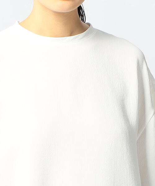 EDITION（エディション）の「【WEB限定】PE Georgette オーバーＴシャツブラウス（シャツ/ブラウス・レディース・ホワイト/ブラック/ベージュ・FREE）」の10枚目の写真