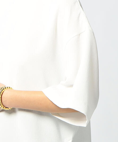 EDITION（エディション）の「【WEB限定】PE Georgette オーバーＴシャツブラウス（シャツ/ブラウス・レディース・ホワイト/ブラック/ベージュ・FREE）」の14枚目の写真