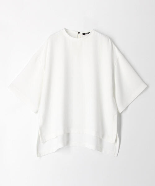 EDITION（エディション）の「【WEB限定】PE Georgette オーバーＴシャツブラウス（シャツ/ブラウス・レディース・ホワイト/ブラック/ベージュ・FREE）」の9枚目の写真