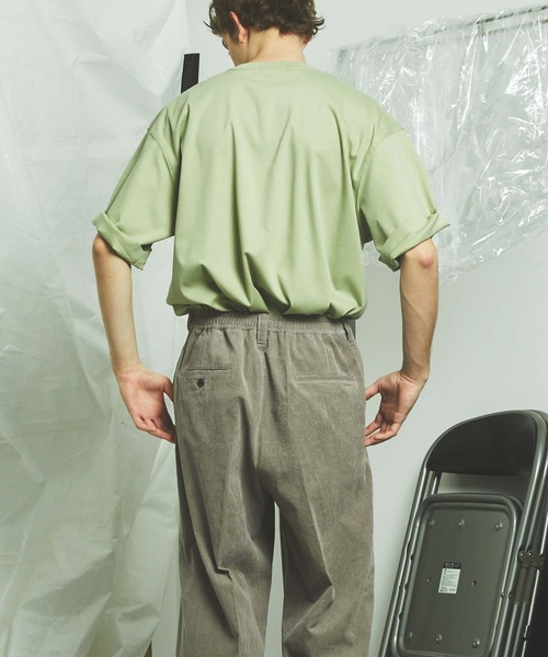 MAISON SPECIAL（メゾンスペシャル）の「【ZOZOTOWN限定】《ユニセックスアイテム》マーセライズスムースオーバーサイズTシャツ【MAISON SPECIAL/メゾンスペシャル】（Tシャツ/カットソー・メンズ・オフホワイト/ライトグリーン/パープル・0/1/2）」の13枚目の写真