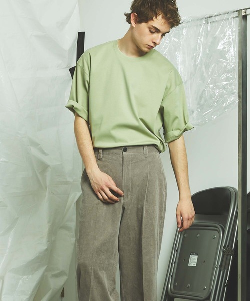 MAISON SPECIAL（メゾンスペシャル）の「【ZOZOTOWN限定】《ユニセックスアイテム》マーセライズスムースオーバーサイズTシャツ【MAISON SPECIAL/メゾンスペシャル】（Tシャツ/カットソー・メンズ・オフホワイト/ライトグリーン/パープル・0/1/2）」の11枚目の写真