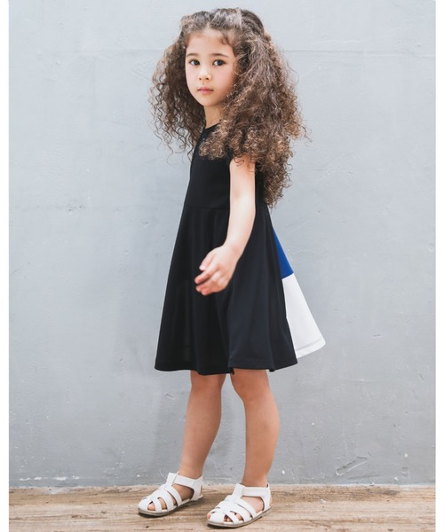 Bebe ベベ のファッション ワンピース Bebe 配色切り替えワンピース 90 140cm ワンピース
