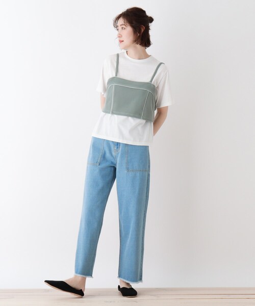 Cutie Blonde（キューティーブロンド）の「◆【S-LL/2点セット】パイピングビスチェセット（その他トップス・レディース・ブラック/オレンジ/ライトグリーン/ナチュラル・01/02/03/04）」の10枚目の写真