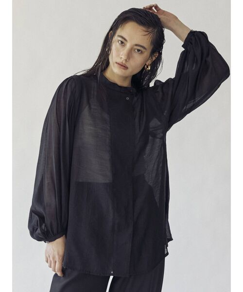 THE DAYZ TOKYO(ザデイズトーキョー)の「【THE DAYZ TOKYO】ボリュームスリーブブラウス(シャツ/ブラウス・レディース・ブラック/オフホワイト・FREE)」の1枚目の写真