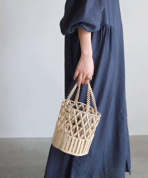 期間限定価格商品 SLOBE IENA（スローブイエナ）の「【MARCHER/マルシェ】 ウッド バッグ