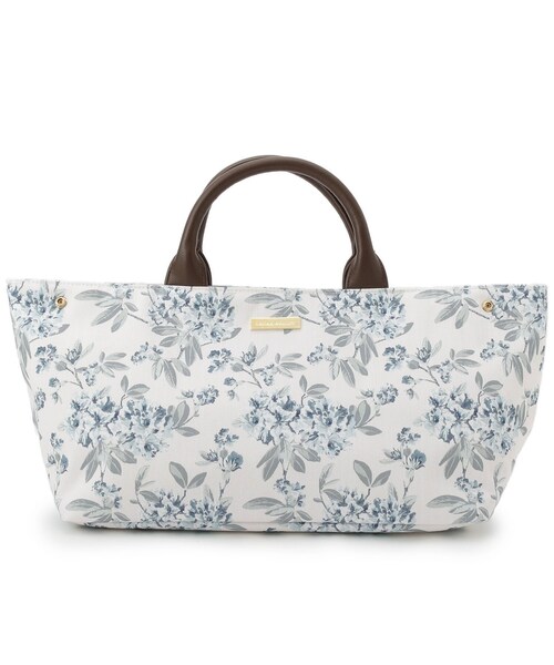 LAURA ASHLEY（ローラアシュレイ）の「ボタニカル柄レクタングルトートバッグ（トートバッグ・レディース・ホワイト系その他/ネイビー系・00）」の2枚目の写真