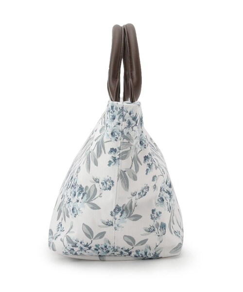 LAURA ASHLEY（ローラアシュレイ）の「ボタニカル柄レクタングルトートバッグ（トートバッグ・レディース・ホワイト系その他/ネイビー系・00）」の4枚目の写真