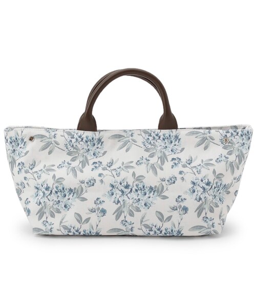 LAURA ASHLEY（ローラアシュレイ）の「ボタニカル柄レクタングルトートバッグ（トートバッグ・レディース・ホワイト系その他/ネイビー系・00）」の5枚目の写真