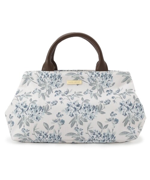 LAURA ASHLEY（ローラアシュレイ）の「ボタニカル柄レクタングルトートバッグ（トートバッグ・レディース・ホワイト系その他/ネイビー系・00）」の9枚目の写真