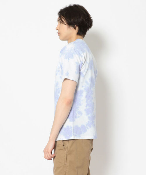 AVIREX（アヴィレックス）の「ファジー タイダイ ロゴ Tシャツ / SS FUZZY TIE DYE LOGO T-SHIRT / アヴィレックス / AVIREX（Tシャツ/カットソー・メンズ・ライトグレー/パープル/グリーン・MEDIUM/LARGE/X-LARGE/XX-LARGE）」の5枚目の写真