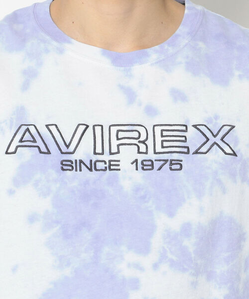 AVIREX（アヴィレックス）の「ファジー タイダイ ロゴ Tシャツ / SS FUZZY TIE DYE LOGO T-SHIRT / アヴィレックス / AVIREX（Tシャツ/カットソー・メンズ・ライトグレー/パープル/グリーン・MEDIUM/LARGE/X-LARGE/XX-LARGE）」の12枚目の写真