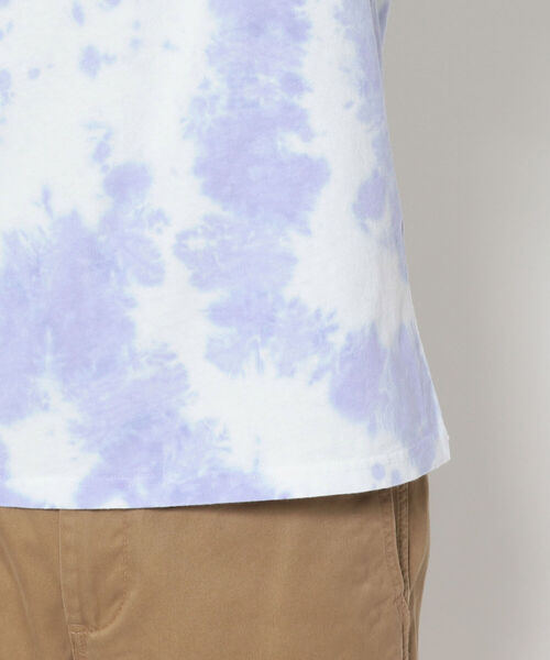 AVIREX（アヴィレックス）の「ファジー タイダイ ロゴ Tシャツ / SS FUZZY TIE DYE LOGO T-SHIRT / アヴィレックス / AVIREX（Tシャツ/カットソー・メンズ・ライトグレー/パープル/グリーン・MEDIUM/LARGE/X-LARGE/XX-LARGE）」の6枚目の写真