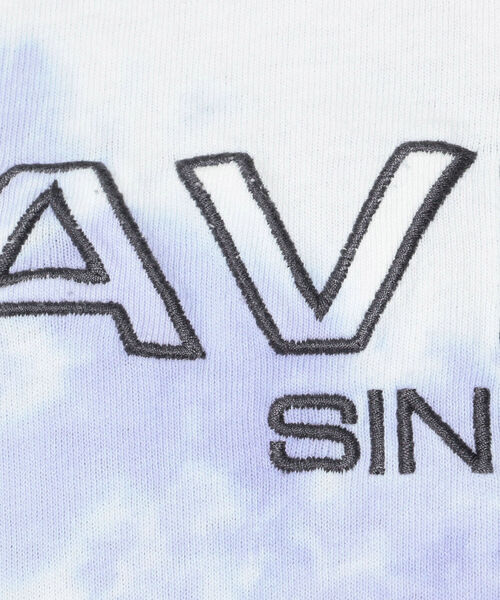 AVIREX（アヴィレックス）の「ファジー タイダイ ロゴ Tシャツ / SS FUZZY TIE DYE LOGO T-SHIRT / アヴィレックス / AVIREX（Tシャツ/カットソー・メンズ・ライトグレー/パープル/グリーン・MEDIUM/LARGE/X-LARGE/XX-LARGE）」の7枚目の写真