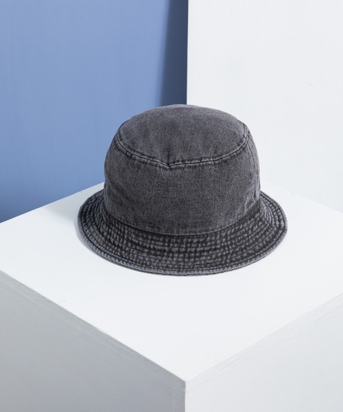 newhattan（ニューハッタン）の「NEWHATTAN ニューハッタン Bucket Hat -denim- デニムバケットハット（ハット・メンズ・ブラック/ダークブルー/ライトブルー/ブルー・FREE）」の3枚目の写真