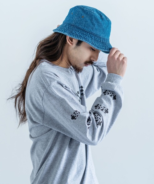 newhattan（ニューハッタン）の「NEWHATTAN ニューハッタン Bucket Hat -denim- デニムバケットハット（ハット・メンズ・ブラック/ダークブルー/ライトブルー/ブルー・FREE）」の5枚目の写真