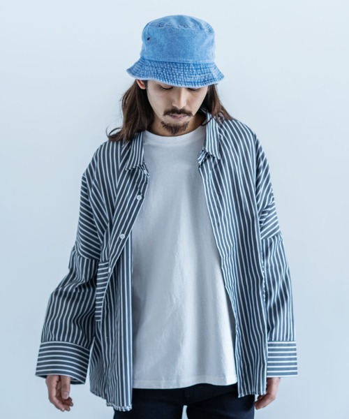 newhattan（ニューハッタン）の「NEWHATTAN ニューハッタン Bucket Hat -denim- デニムバケットハット（ハット・メンズ・ブラック/ダークブルー/ライトブルー/ブルー・FREE）」の19枚目の写真