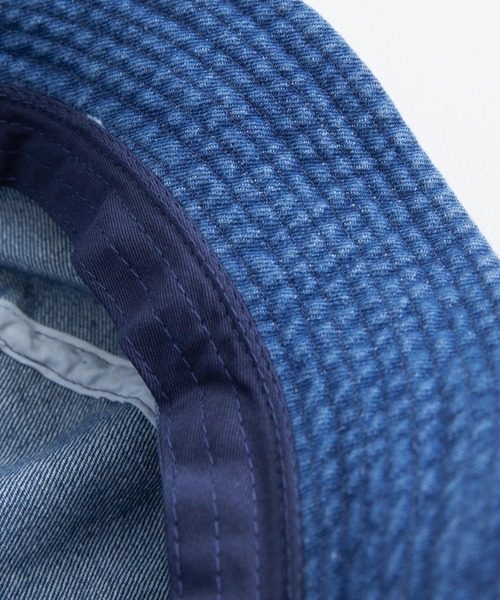 newhattan（ニューハッタン）の「NEWHATTAN ニューハッタン Bucket Hat -denim- デニムバケットハット（ハット・メンズ・ブラック/ダークブルー/ライトブルー/ブルー・FREE）」の6枚目の写真